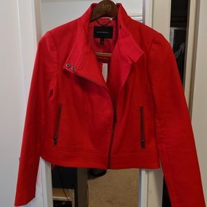 Banana Republic cotton/denim biker jacket